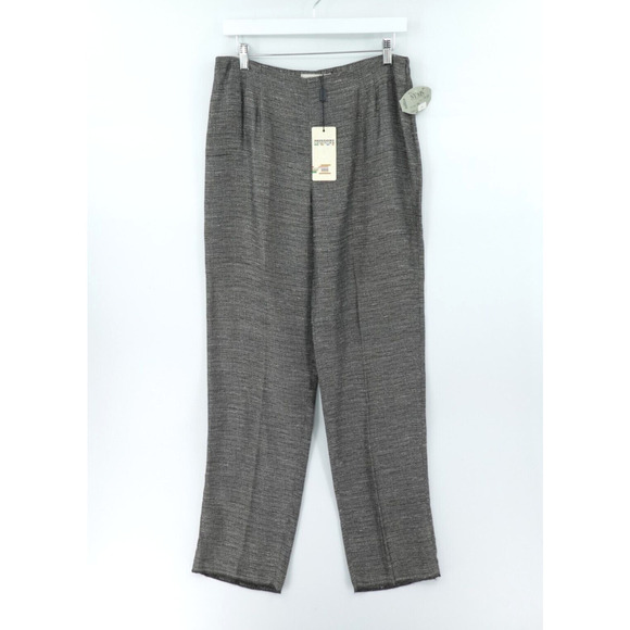 VTG Missoni Sport Pants Womens US 12 / IT 46 Gray Raw Hem Comfort Old Money - Picture 1 of 16